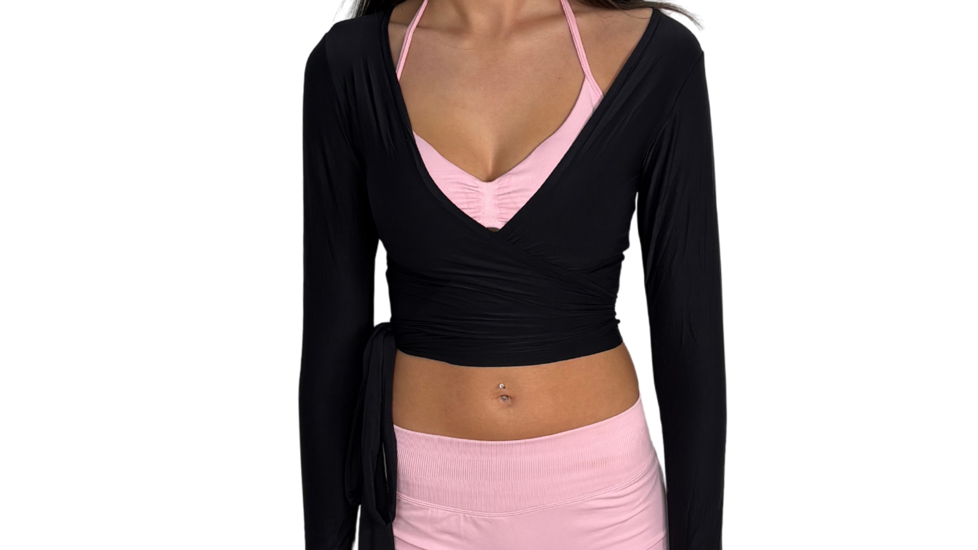 Black Wrap Top