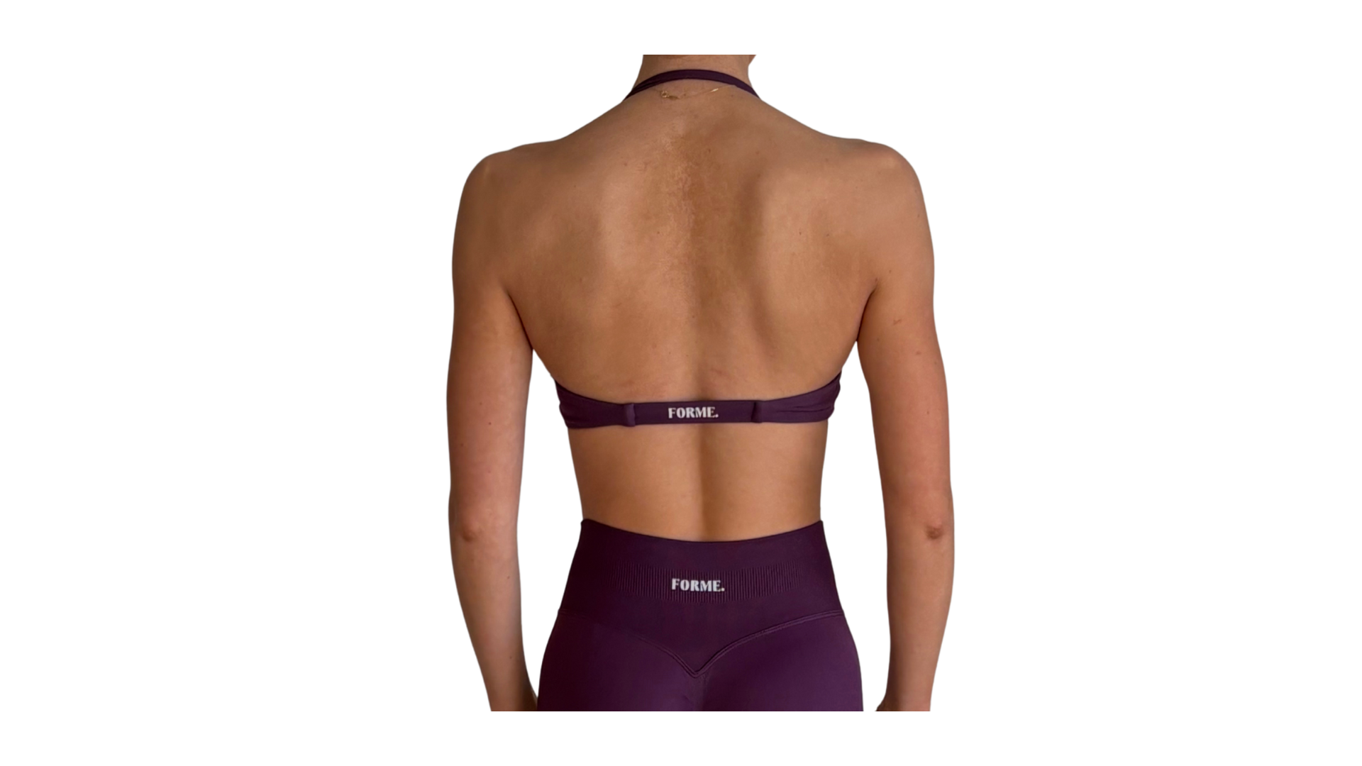 Twist Bra in Plum