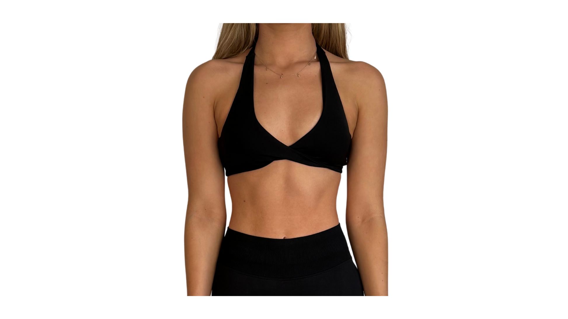 Twist Bra in Black